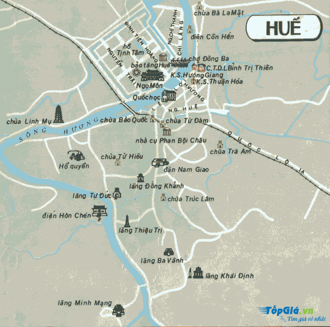 Bản đồ du lịch Huế 223: Tìm hiểu về thành phố cố đô Huế thông qua bản đồ du lịch Huế