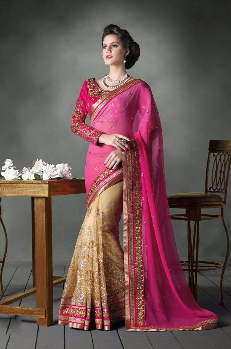trang-phuc-truyen-thong-cua-nguoi-brazil-beige-pink-traditional-bengali-half-wedding-saree-with-blouse-i15401-49e